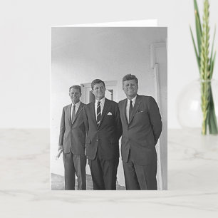 Kennedy Brothers, John, Ted, Robert Card
