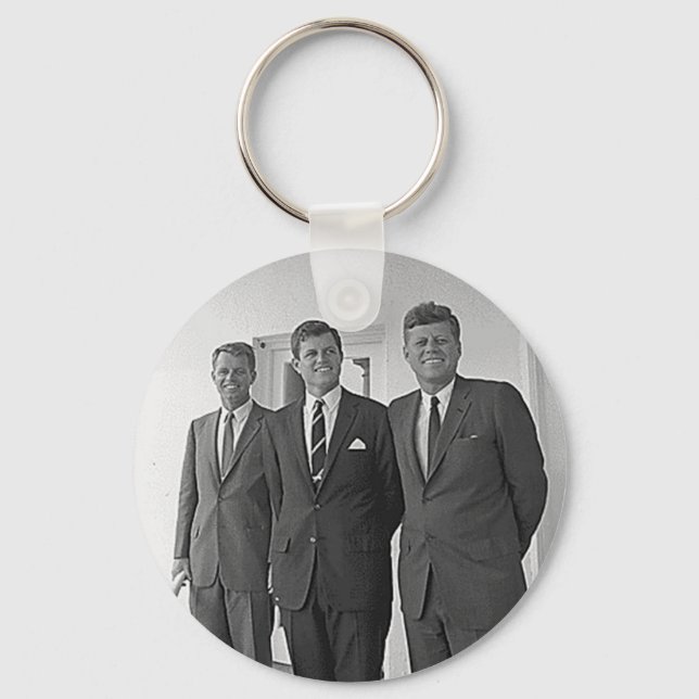 Kennedy Brothers, John, Ted, Robert Keychain (Front)