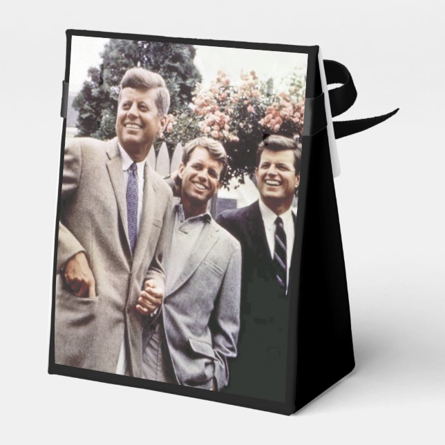 Kennedy Brothers, President John, Robert & Ted Favor Box (Back Side)