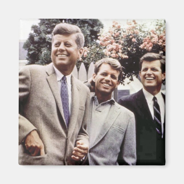 Kennedy Brothers, President John, Robert & Ted Magnet (Front)