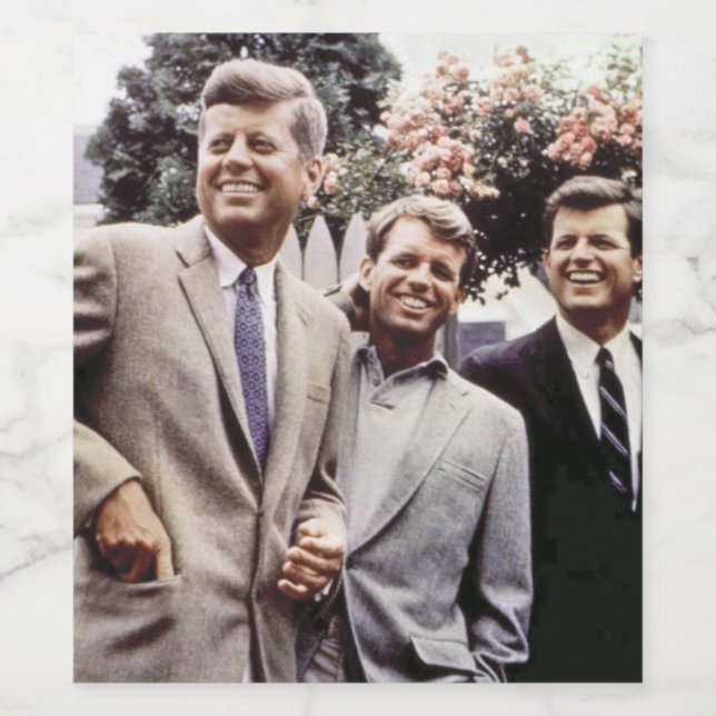 Kennedy Brothers, President John, Robert & Ted Wine Label (Single Label)