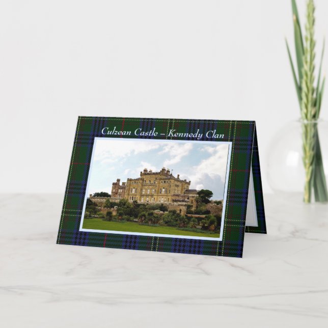 Kennedy Clan's Culzean Castle Folded Greeting Card (Front)