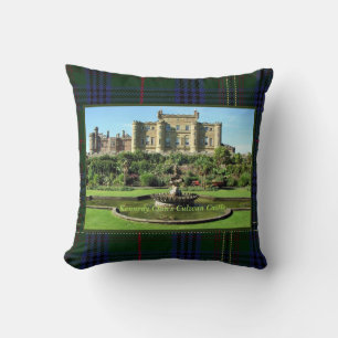 Kennedy Clan's Culzean Castle Tartan Throw Pillow