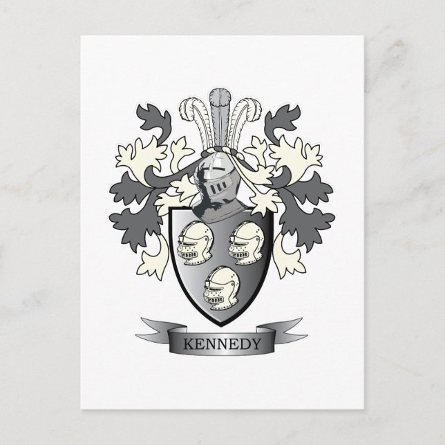 Kennedy Coat of Arms Postcard (Front)