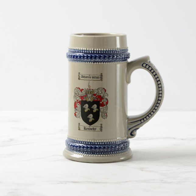 Kennedy Coat of Arms Stein / Kennedy Crest Stein (Right)