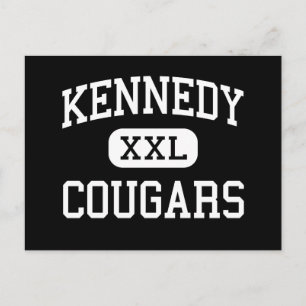 Kennedy - Cougars - High - Cedar Rapids Iowa Postcard