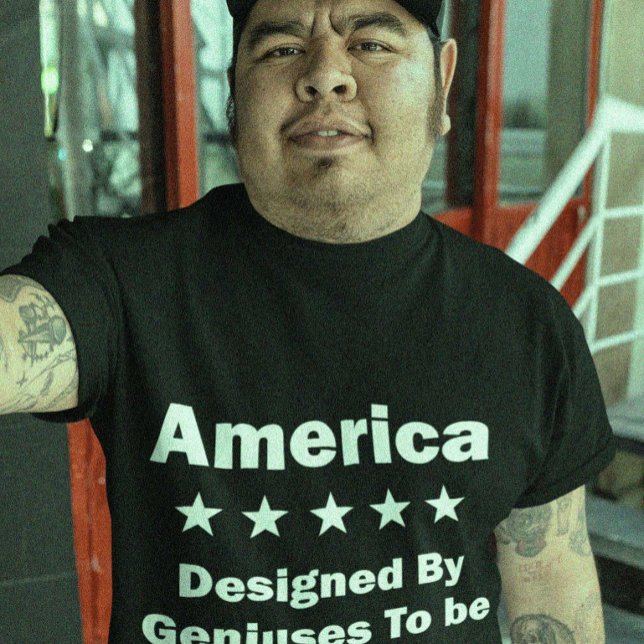 Kennedy - Designed By Geniuses Run By Idiots T-Shirt (Creator Uploaded)