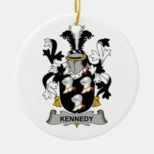 Kennedy Family Crest Ceramic Ornament
