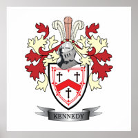 Kennedy Family Crest Coat of Arms