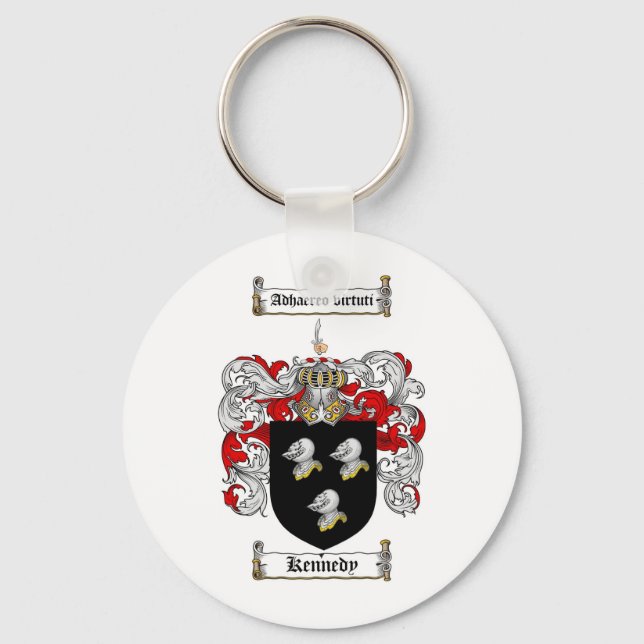 KENNEDY FAMILY CREST -  KENNEDY COAT OF ARMS KEYCHAIN (Front)