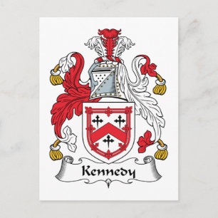 Kennedy Family Crest Postcard