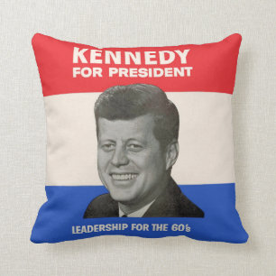 Kennedy for President Throw Pillow