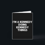 Kennedy Gift Funny Surname Family Tree Birthday Re Card<br><div class="desc">Kennedy Gift Funny Surname Family Tree Birthday Reunion Idea</div>