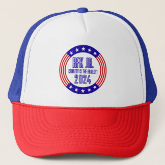 "Kennedy is the Remedy" RFK Jr 2024 Election Retro Trucker Hat