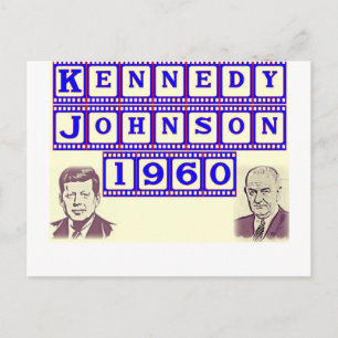 Kennedy-Johnson 1960 Postcard