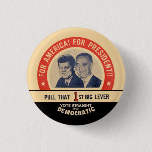 Kennedy/Johnson 1 Inch Round Button