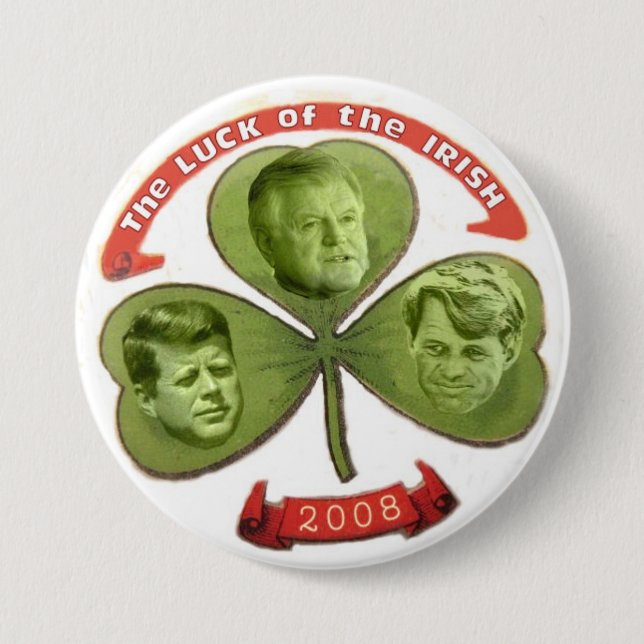 Kennedy Luck o' the Irish Button (Front)