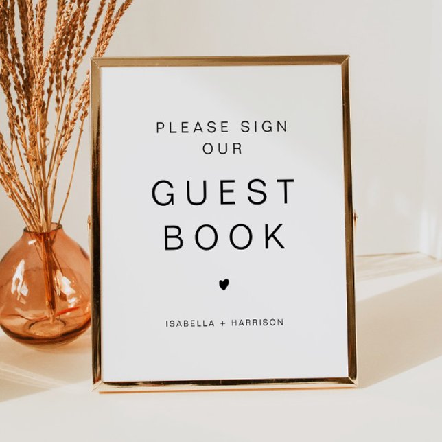 KENNEDY Minimalist Sign Our Guestbook Wedding (Creator Uploaded)