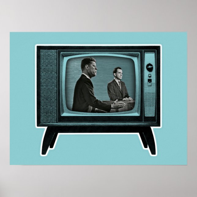 Kennedy Nixon 1960 TV Debate Poster (Front)