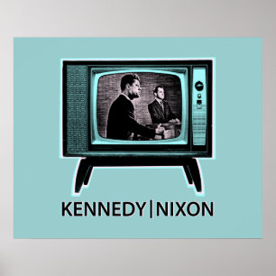 Kennedy Nixon 1960 TV Debate Poster
