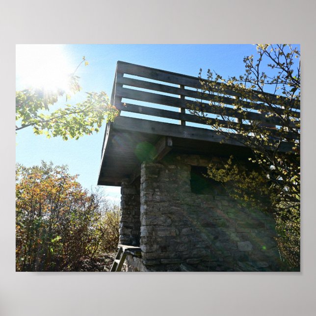 Kennedy Peak Fire Tower Poster (Front)
