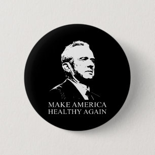 Kennedy Rfk Jr. Make America Healthy Again Maha Tr 2 Inch Round Button