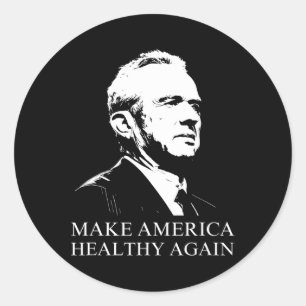 Kennedy Rfk Jr. Make America Healthy Again Maha Tr Classic Round Sticker