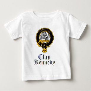 Kennedy scottish crest and tartan clan name baby T-Shirt