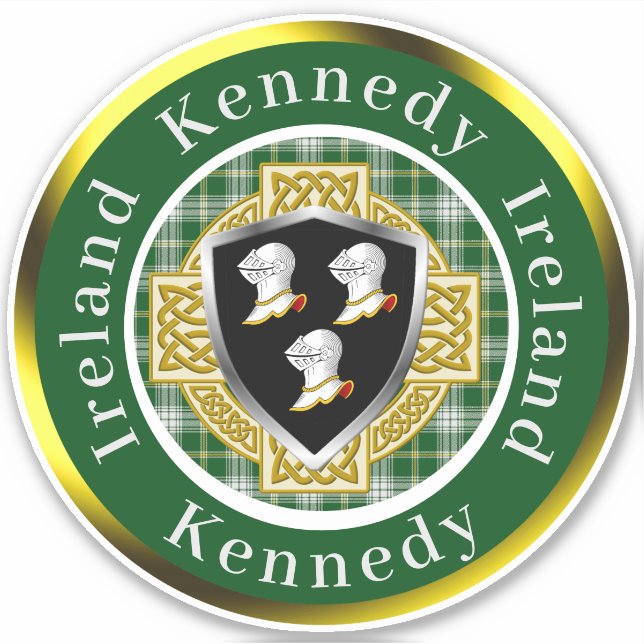 Kennedy Shield & Celtic Cross Personalized (Front)