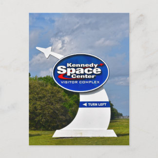 Kennedy Space Center Visitor Complex Sign Postcard