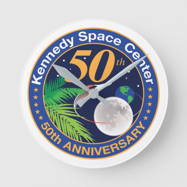 Kennedy Space Centre (50th Anniversary)   Round Clock (Front)