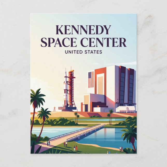 Kennedy Space Centre Florida Postcard (Front)