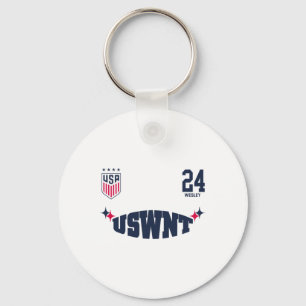 Kennedy Wesley 26 White Uswnt Officially Licensed  Keychain