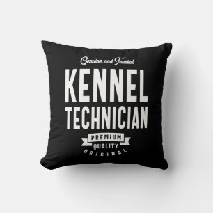 Kennel Technician Job Title Gift Throw Pillow