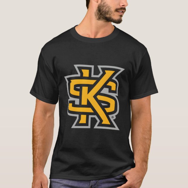 Kennesaw State Owls Icon Black T-Shirt (Front)
