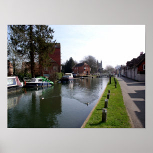 Kennet and Avon canal in Newbury Poster