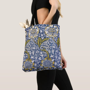 Kennet by William Morris, Vintage Textile Art Tote Bag