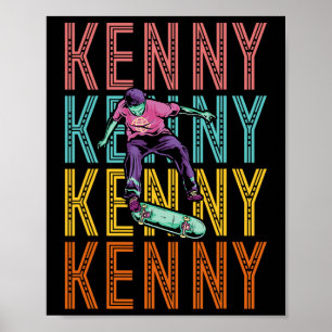 Kenny Custom Skateboarding Hob Poster