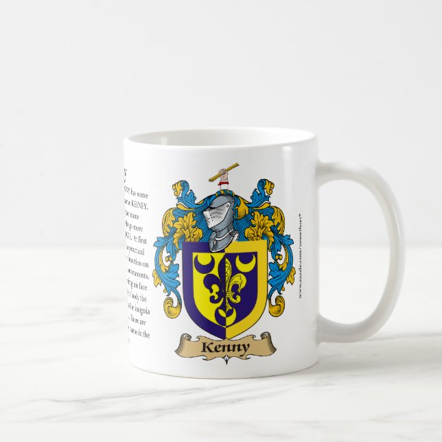 Kenny Family Coat of Arms Coffee Mug (Right)