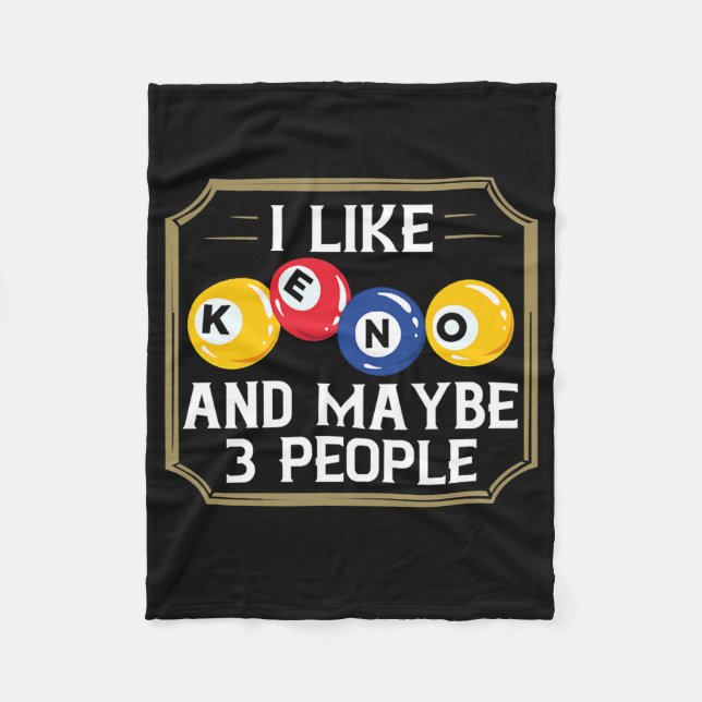 Keno Game Player Slot Machine Numbers Casino  Fleece Blanket (Front)