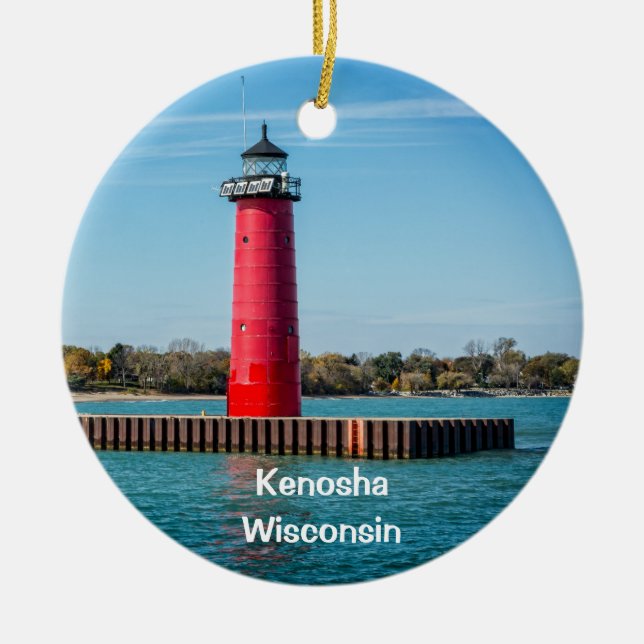 Kenosha Ceramic Ornament (Front)