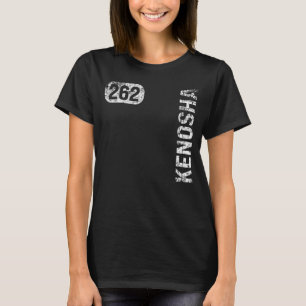 Kenosha Wisconsin 262 Area Code Vintage Retro T-Shirt