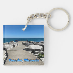 Kenosha, Wisconsin on Lake Michigan Keychain