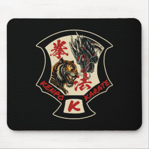 Kenpo Karate Martial Art Self Defence Tiger Dragon Mouse Pad