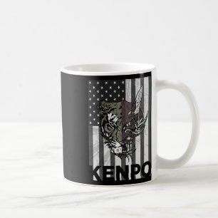 Kenpo Karate Martial Arts American Flag Women Men  Coffee Mug