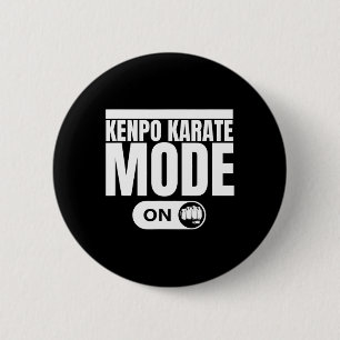 Kenpo Karate Mode On Funny American Kenpo 1 2 Inch Round Button