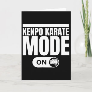 Kenpo Karate Mode On Funny American Kenpo 1 Card
