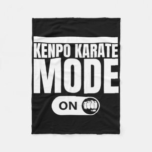 Kenpo Karate Mode On Funny American Kenpo 1  Fleece Blanket