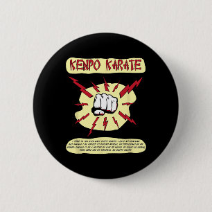 Kenpo Karate Self Defence Martial Arts 2 Inch Round Button