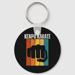 Kenpo Karate Vintage Retro 70s Design Funny Americ Keychain